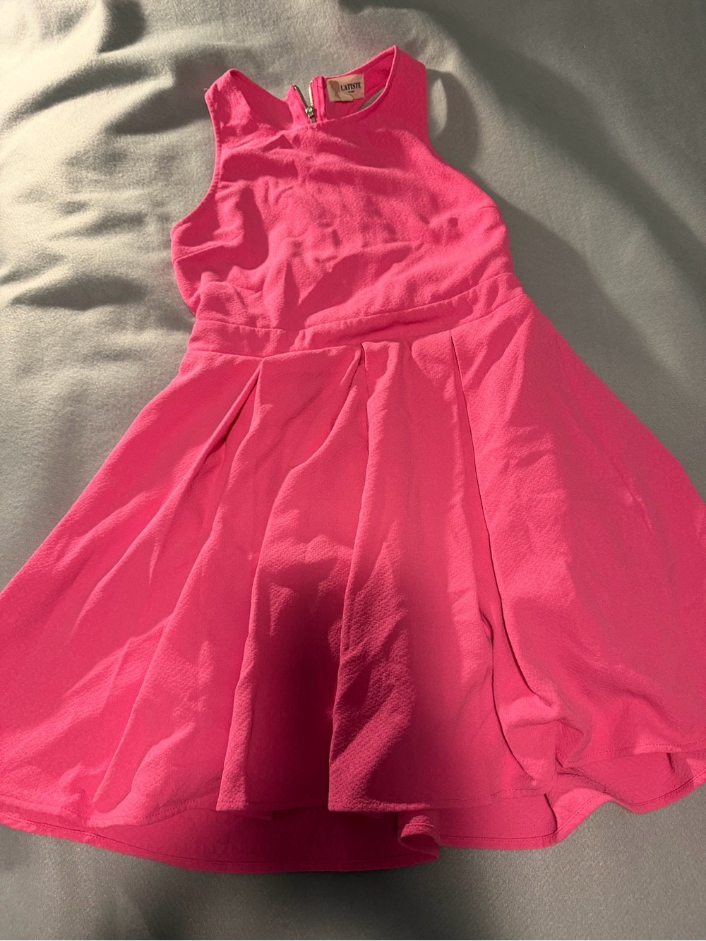 L'ATISTE Bright Pink Sleeveless Dress